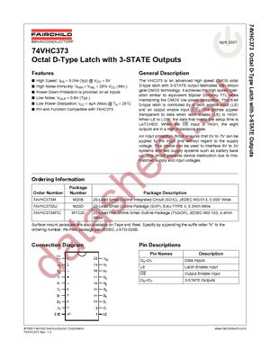 74VHC373MTC datasheet  